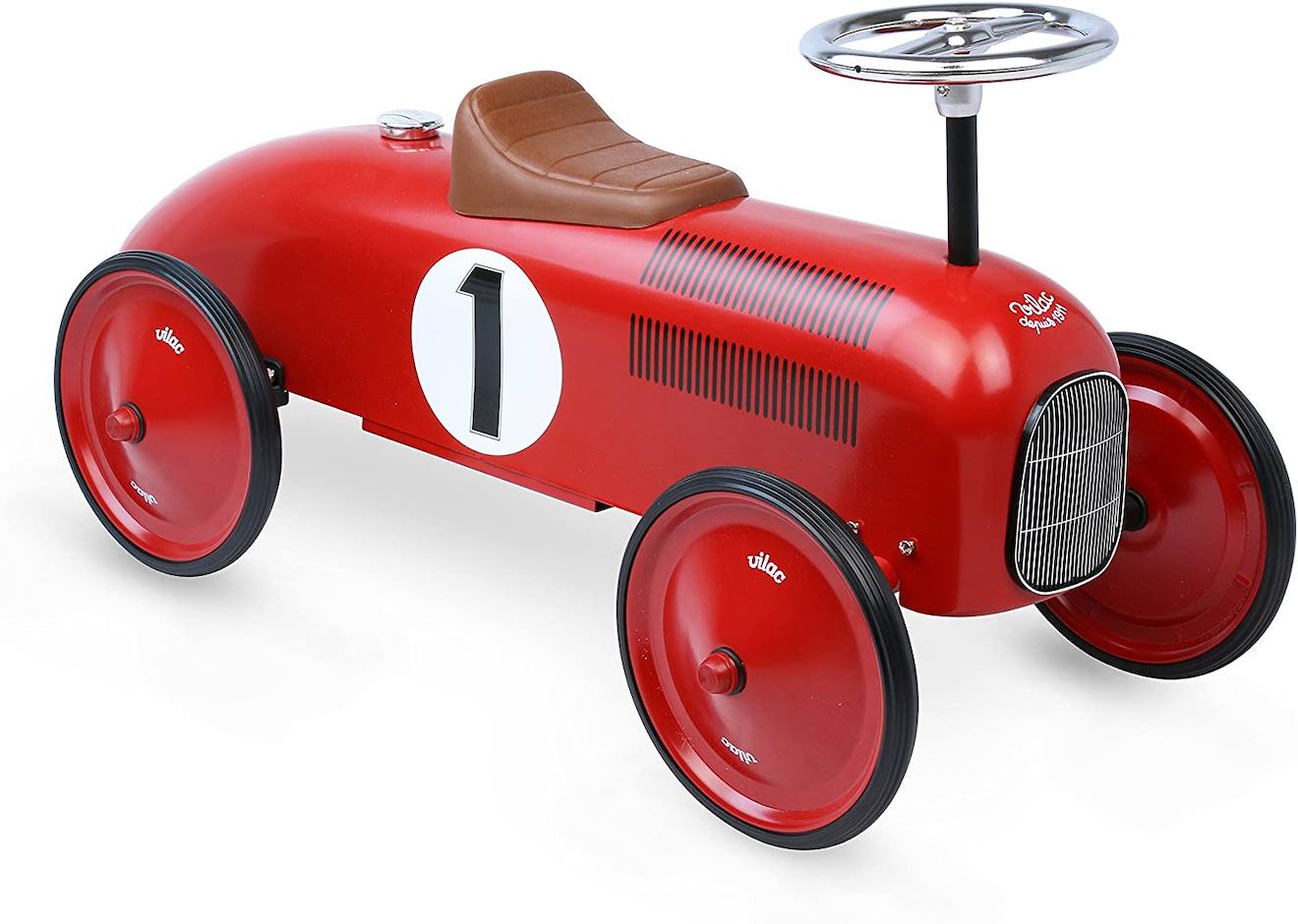 Vilac - Porteur Voiture Vintage Rouge Vif