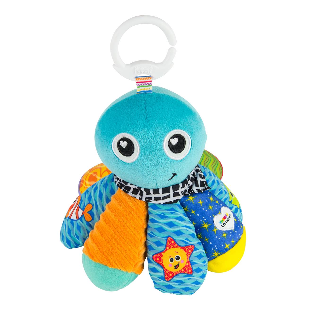 Peluche Sam La Pieuvre À Clip Pour Landau Et Poussette Multicolore