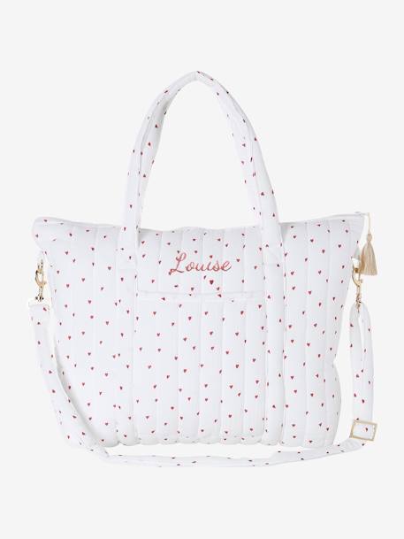 Vertbaudet - Sac à langer en gaze de coton Plume vanille