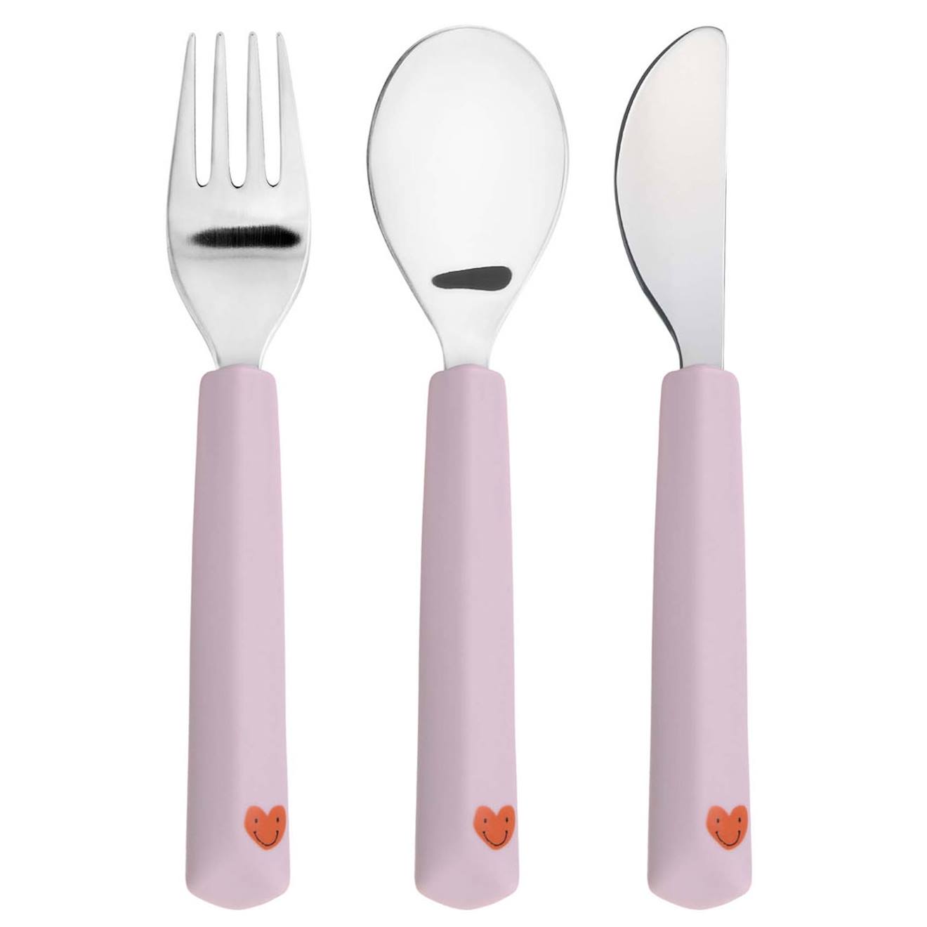 Lot De 3 Couverts Happy Rascals Rose