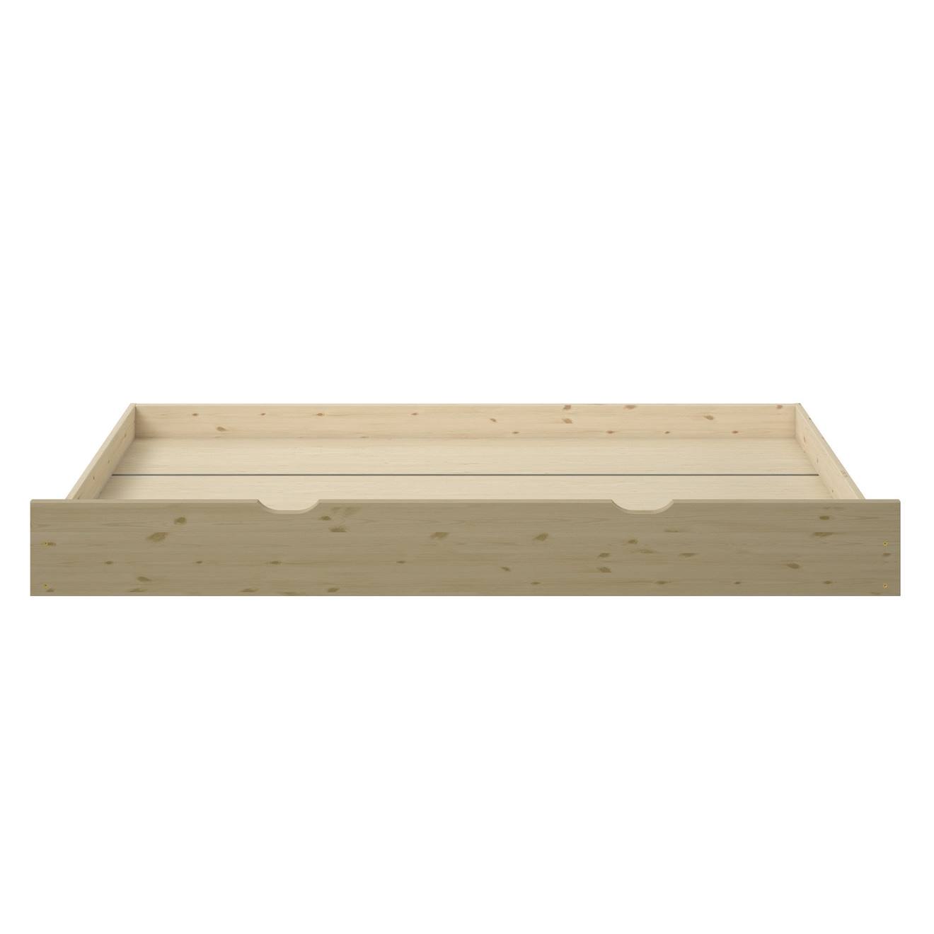 Tiroir Lit Gigogne Pin Massif Naturel Ambre Bois Naturel