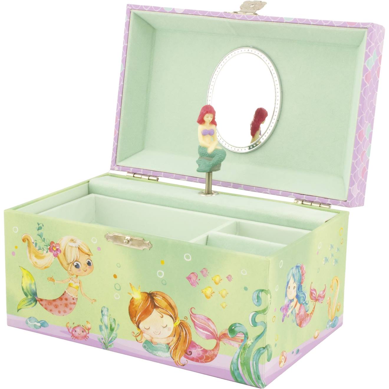 Coffret Musical Sirène Et Coquillage Vert
