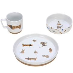 Puériculture-Repas-Vaisselle, coffret repas-Coffret repas en porcelaine little mateys