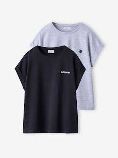 Lot de 2 T-shirts manches courtes fille  - vertbaudet enfant