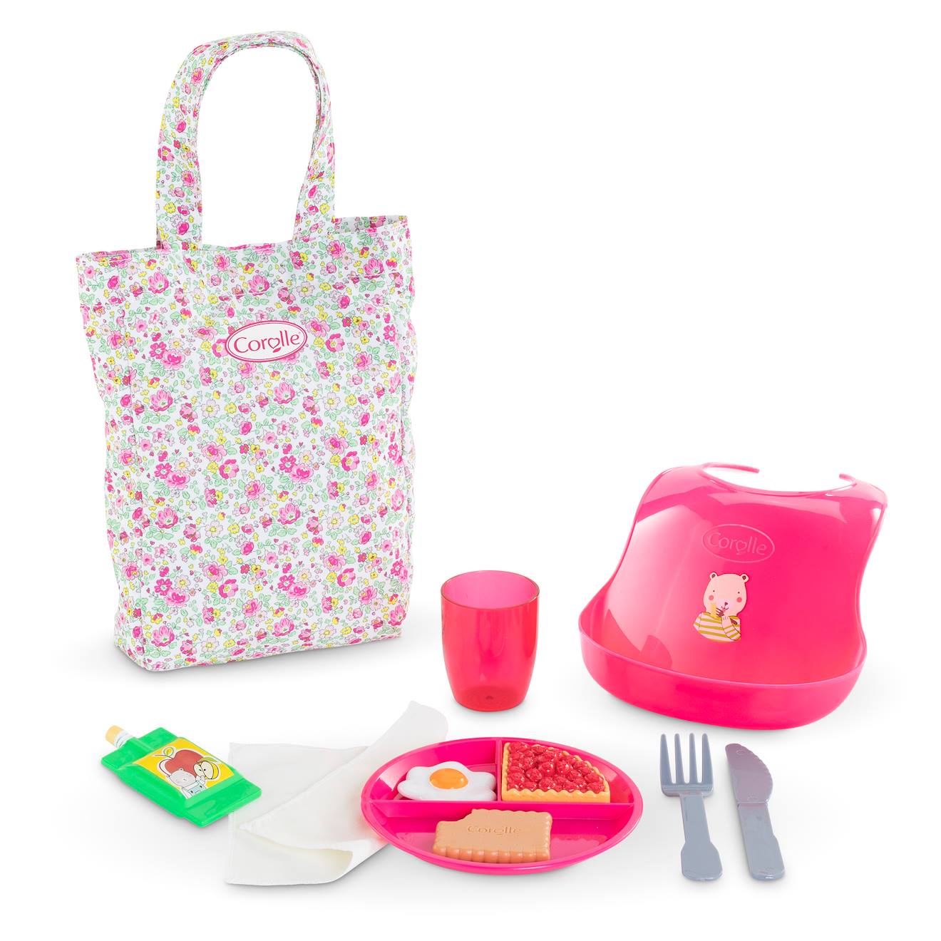 Grand Coffret Repas Pour Poupon 36/42 Cm Multicolore