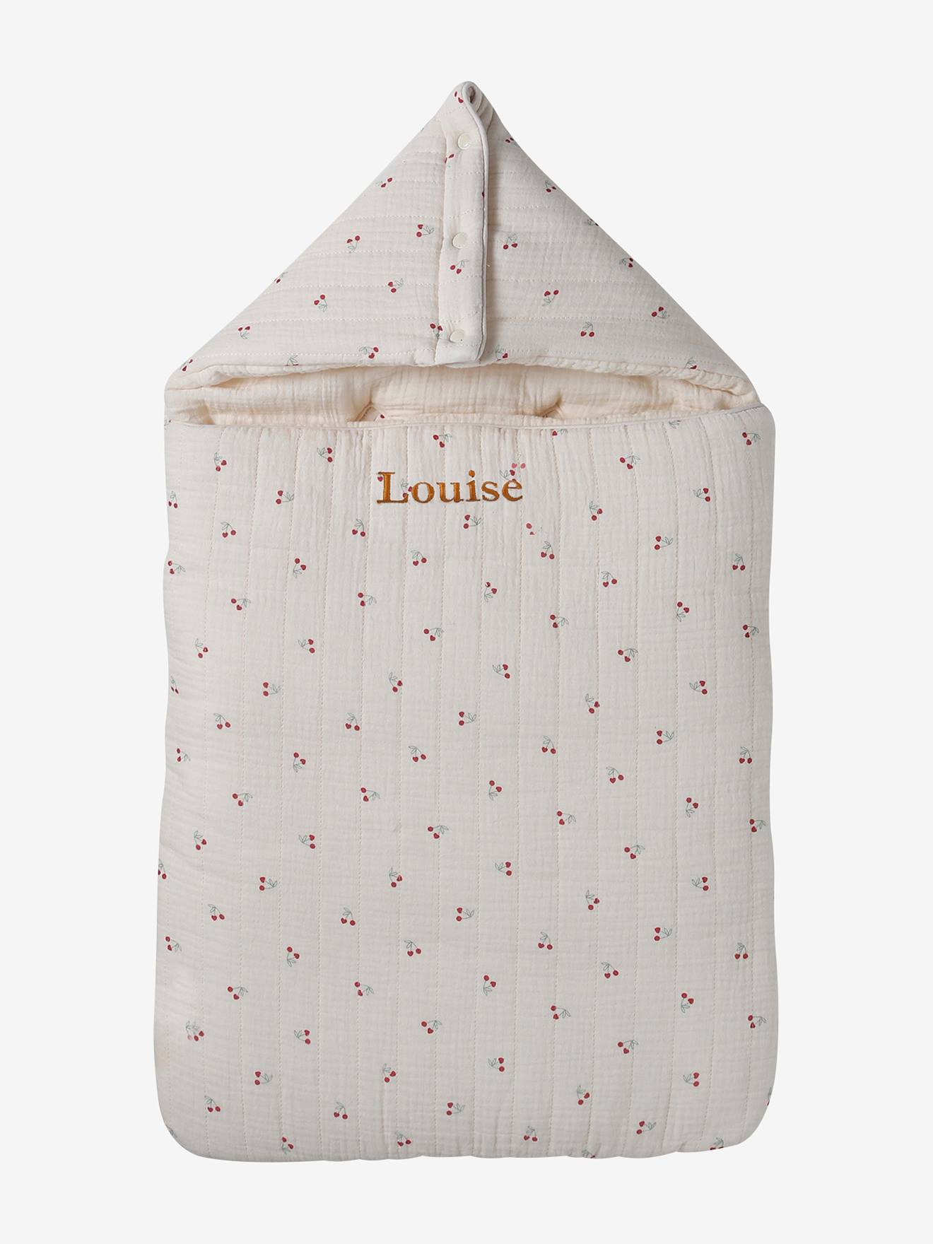 Nid d'ange enveloppant en coton cherry