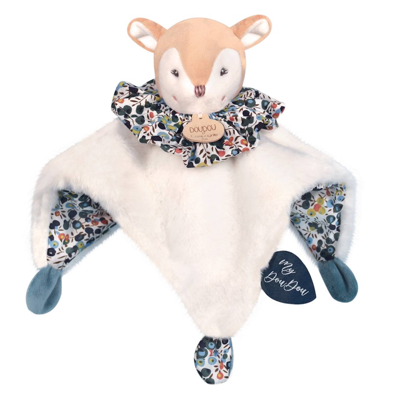 Doudou Boule Faon Blanc