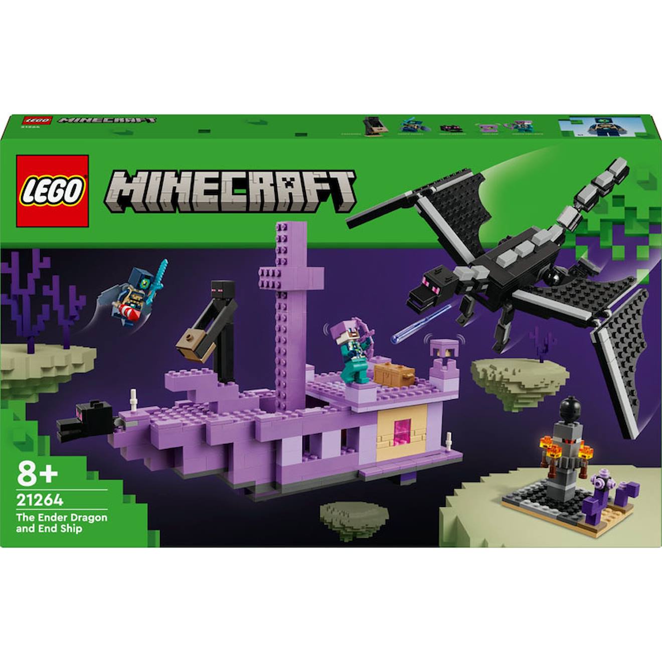 Dragon Et Navire Lender Minecraft - 21264 Multicolore