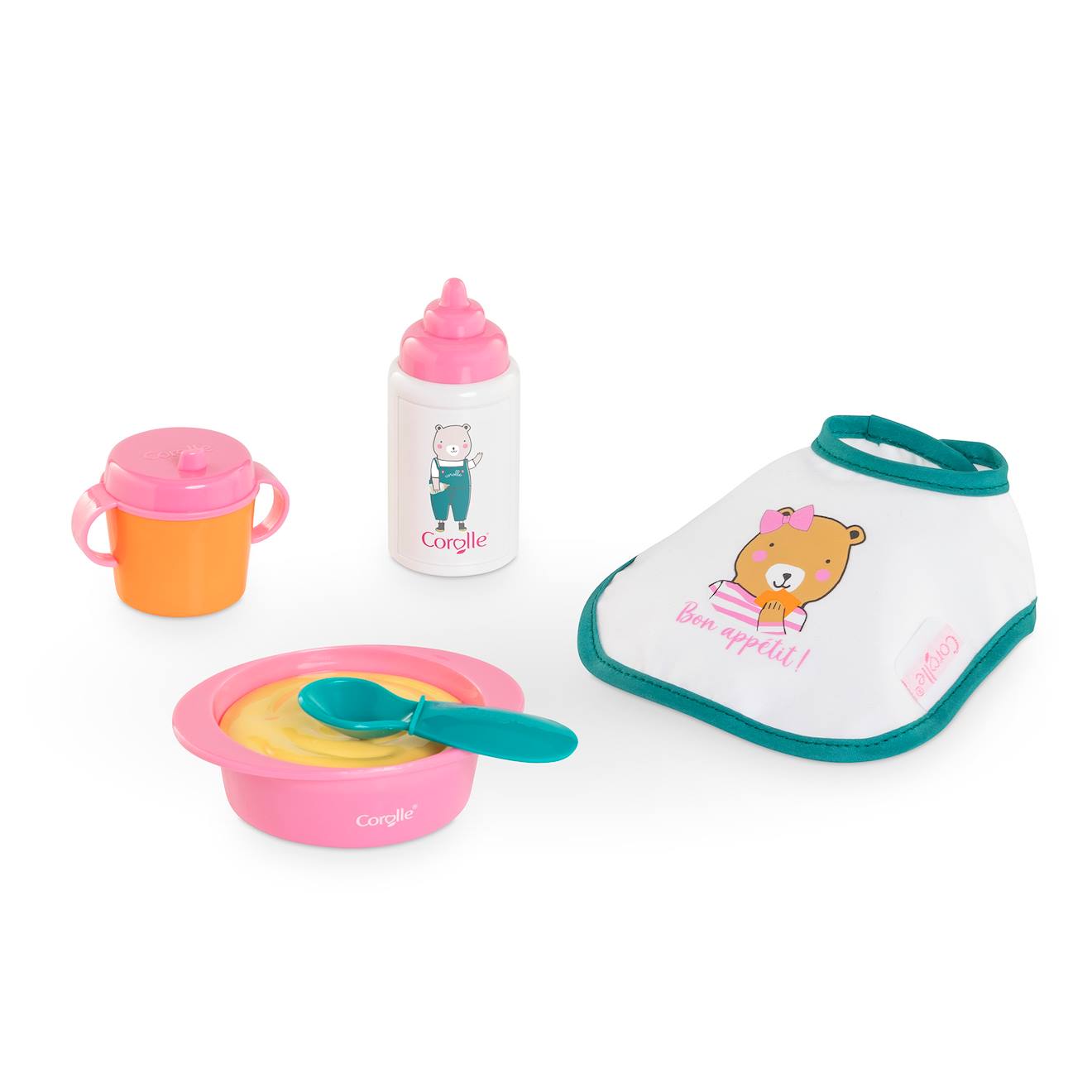 Petit Coffret Repas Pour Poupon 30 Cm Multicolore