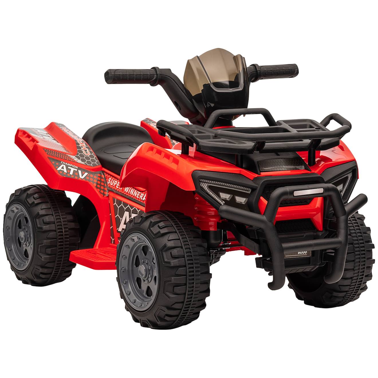 Quad Buggy Électrique Enfant 6 V 2 Km/h Max. Effet Lumineux Rouge