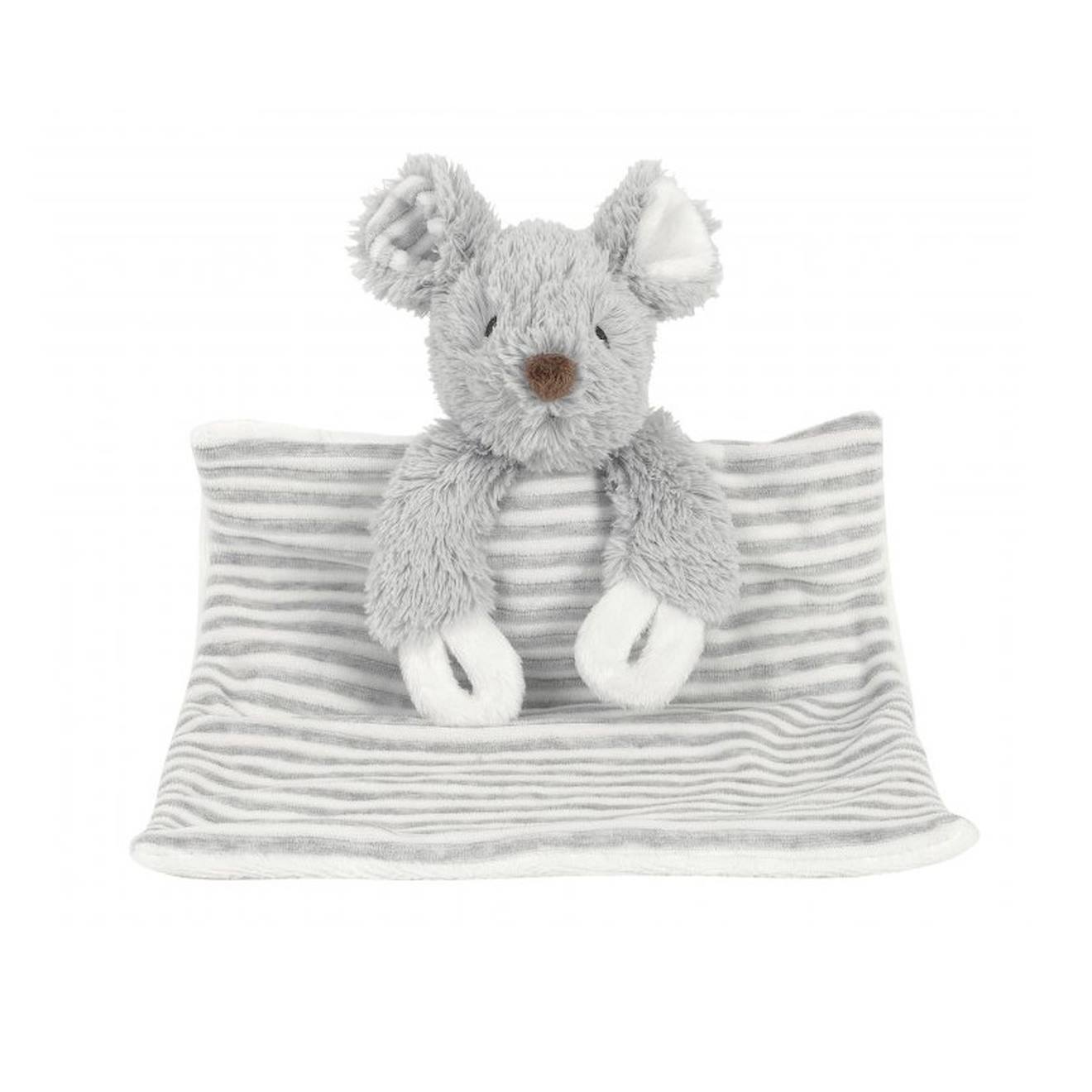 Doudou Souris Missy Pliable 16 Cm Gris