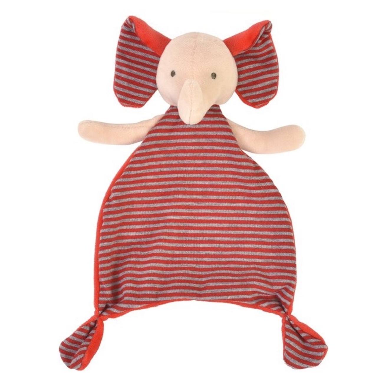 Doudou Eléphant 26 Cm Rouge