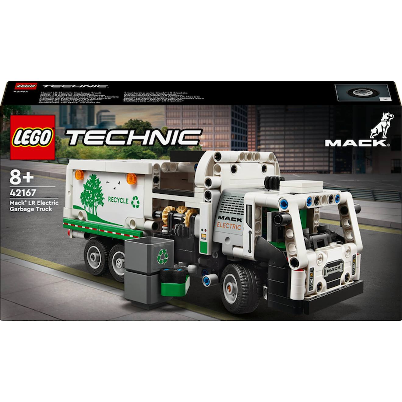 Mack Lr Electric Camion Poubelle Technic - 42167 Multicolore