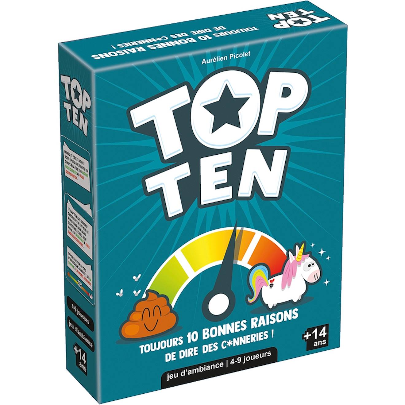 Jeu top ten multicolore