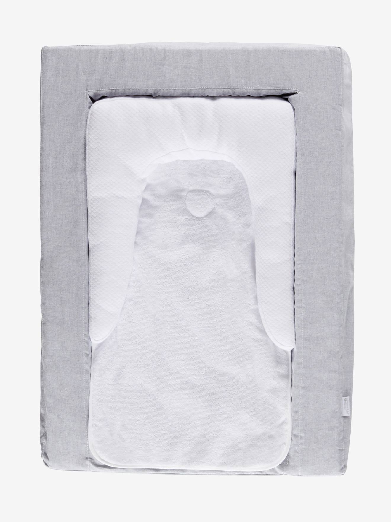 Matelas À Langer Candide Douillet 2 En 1 Blanc/gris