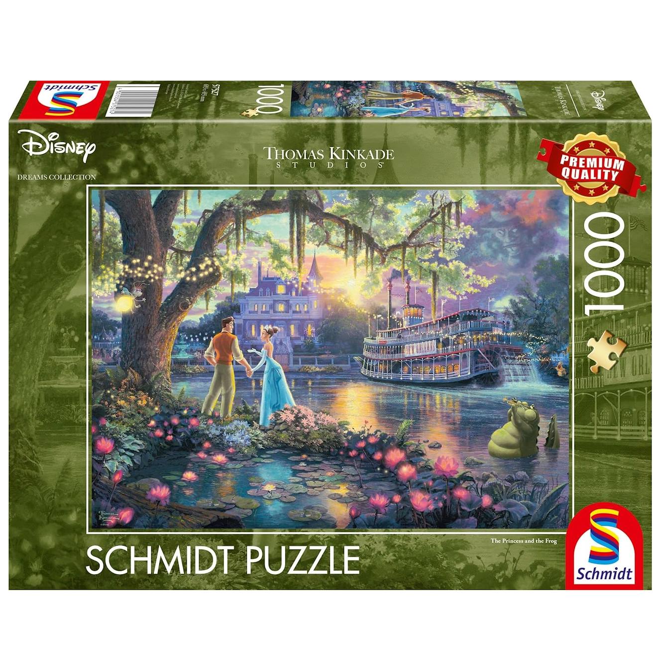 Puzzle La Princesse Et La Grenouille 1000 Pcs Vert