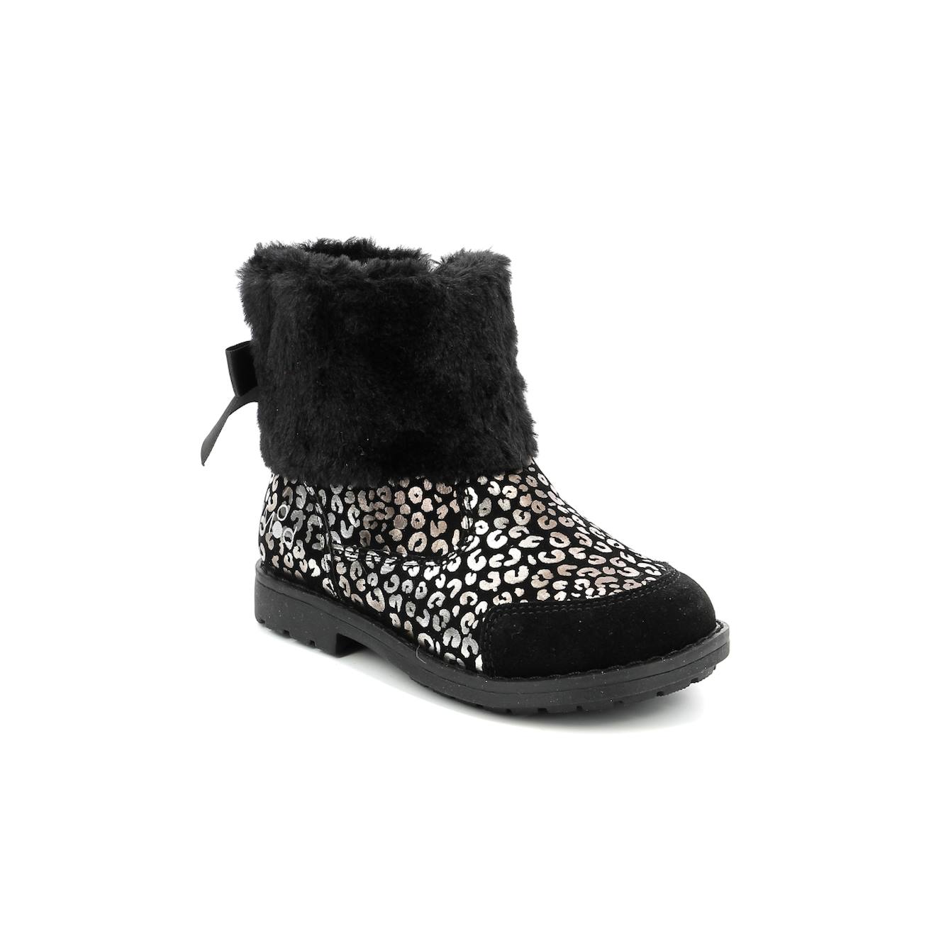 Boots Bébé Stelie Noir Leopard