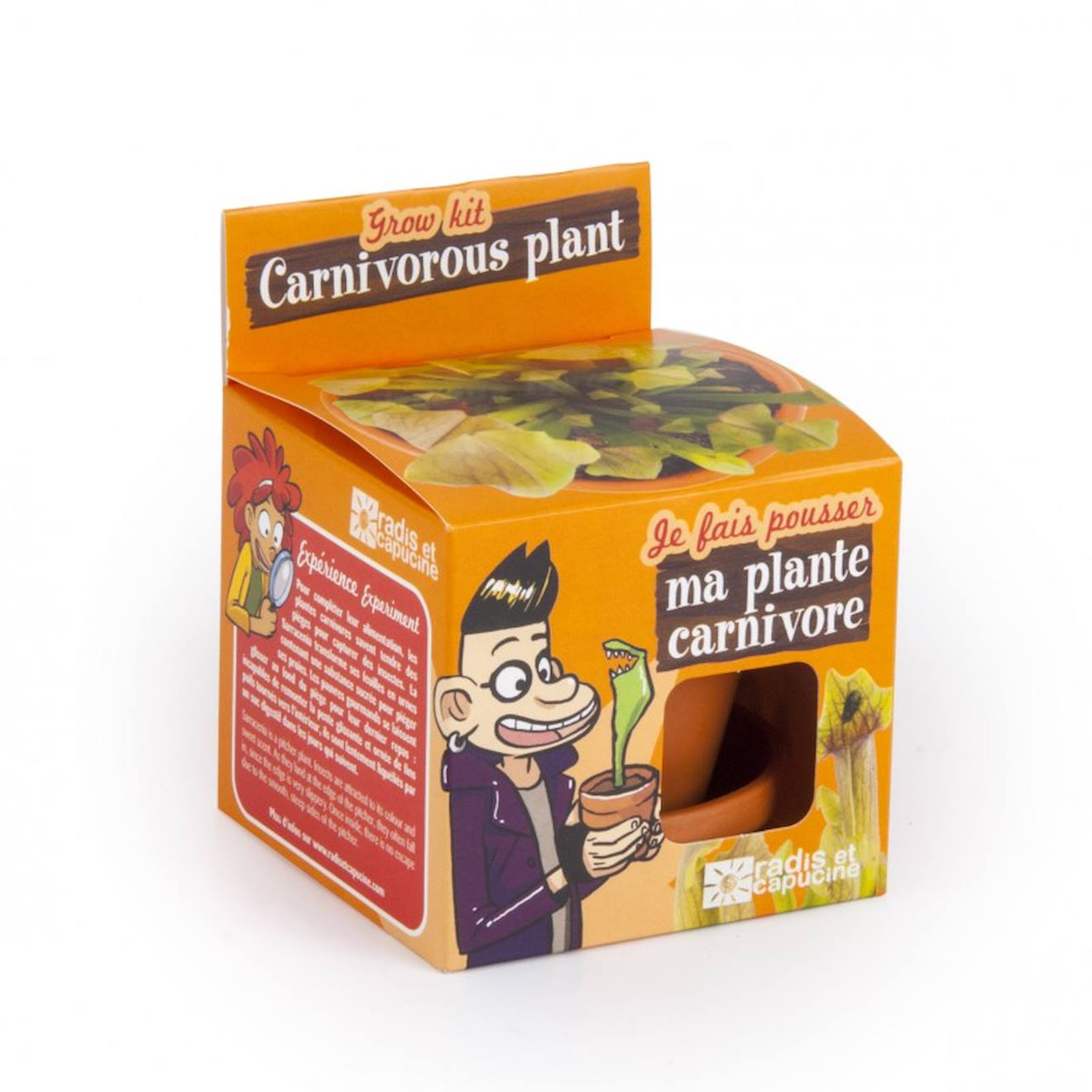 Je fais pousser ma plante carnivore marron