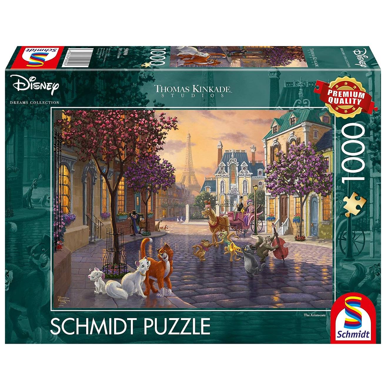 Puzzle Les Aristochats 1000 Pcs Vert