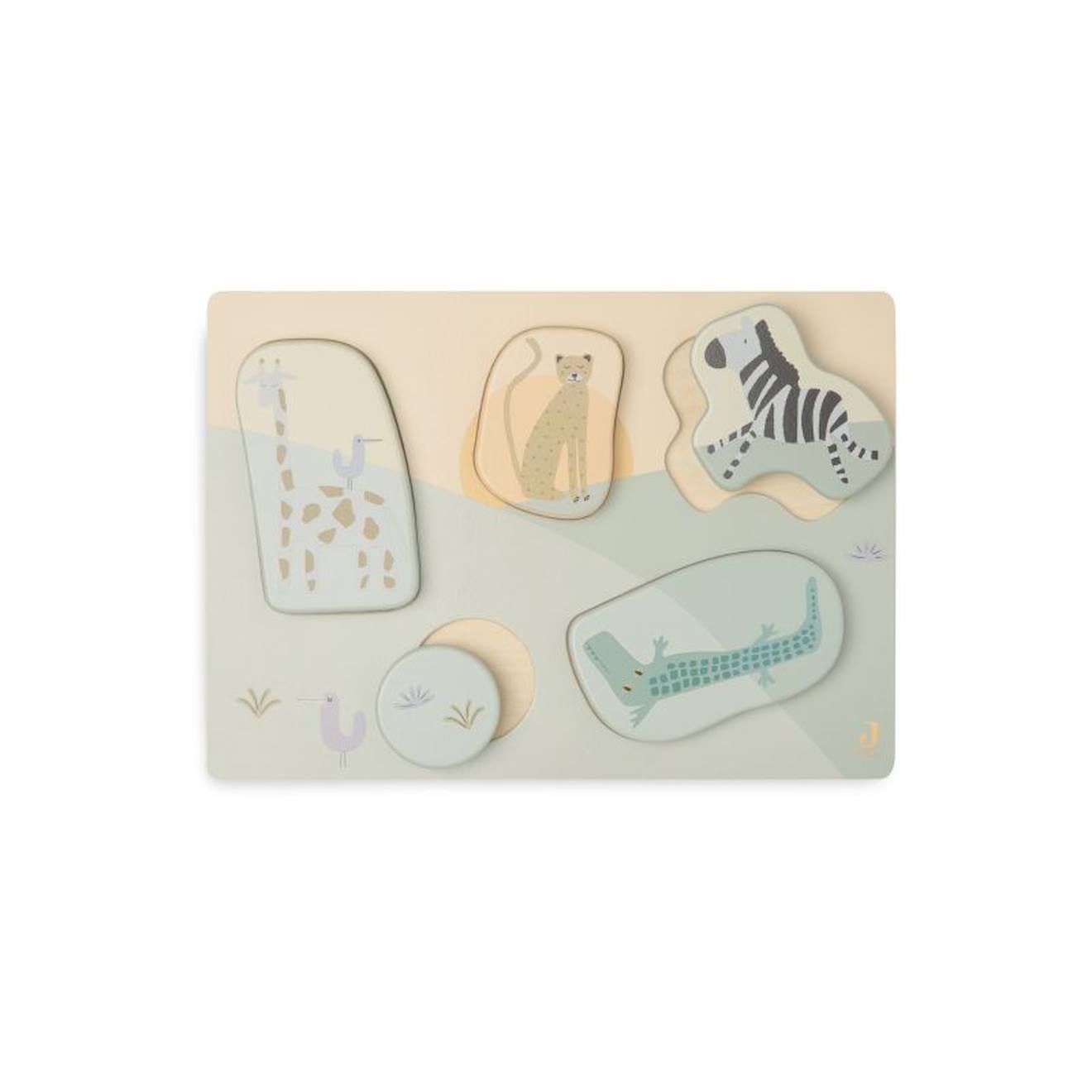 Puzzle En Bois - Jungle Jambo Multicolore