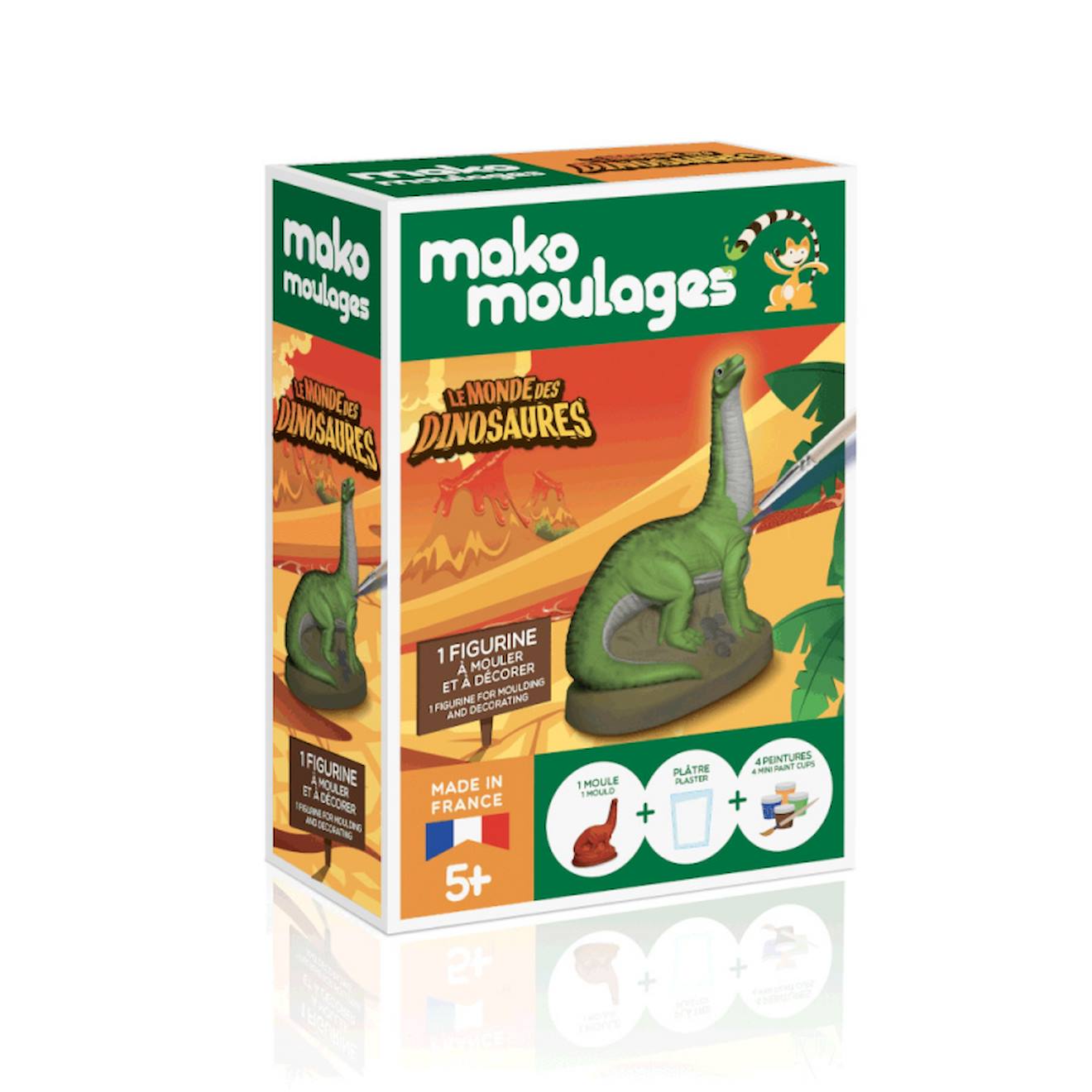 Coffret Moulage Diplodocus Blanc