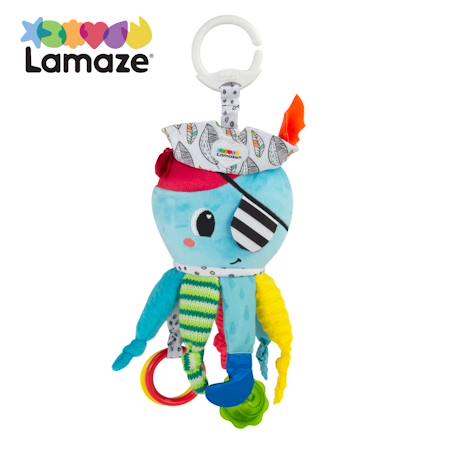 Lamaze - Peluche Captain Calamar À Clip Pour Landau Et Poussette Multicolore