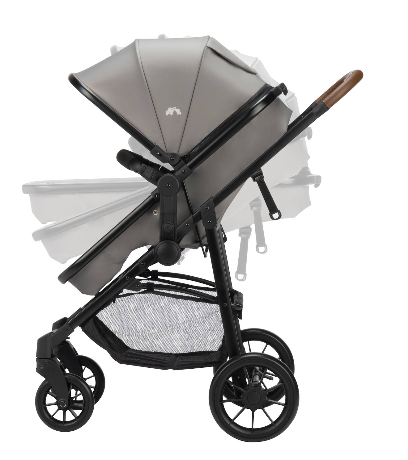 Poussette 3 En 1 I-size Avec Assise Convertible En Nacelle Et Cosi, Haze Gris Mineral (Bébé Confort) - Image 2