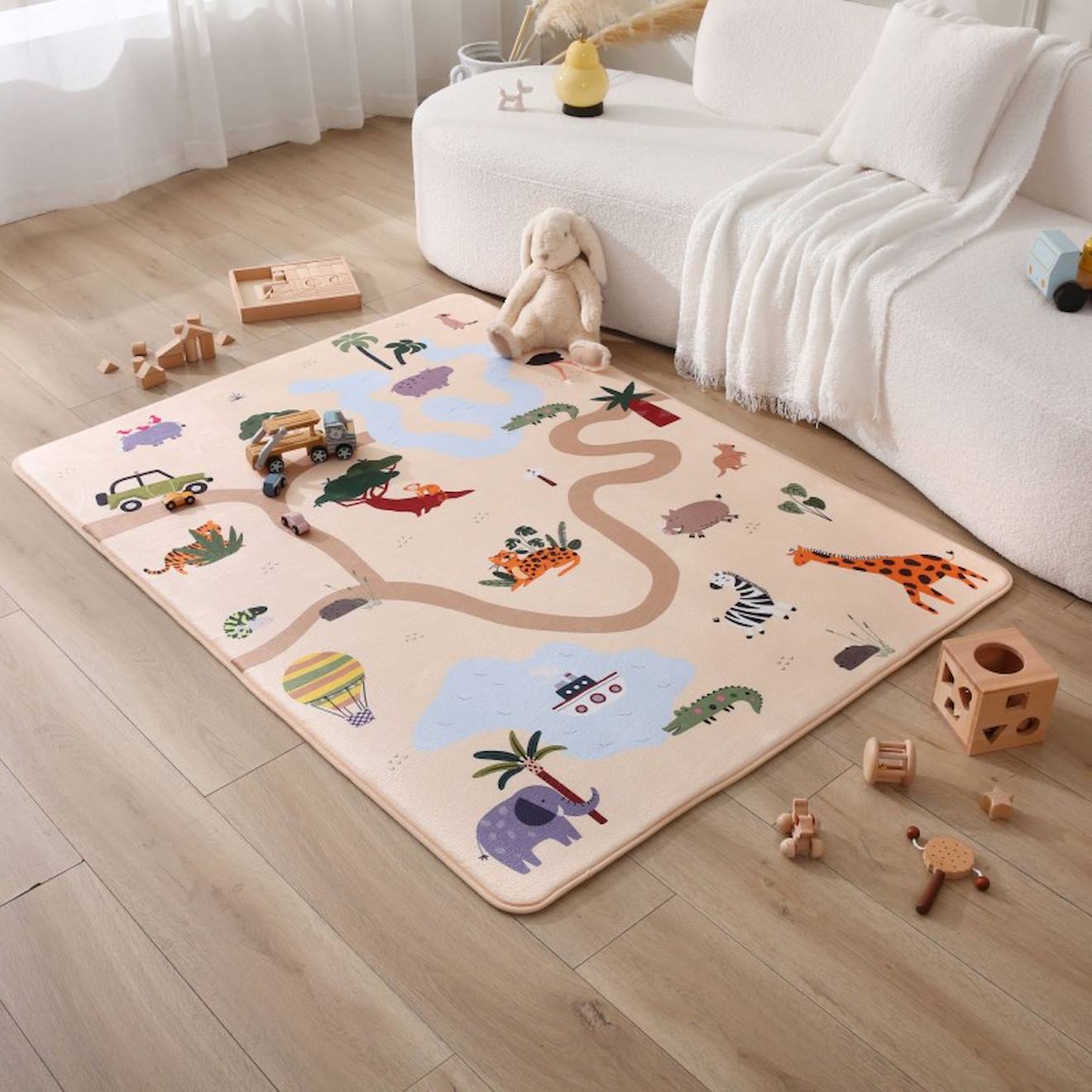 Tapis De Jeu Enfant À Mémoire De Forme Cloud Play Safari Play Safari
