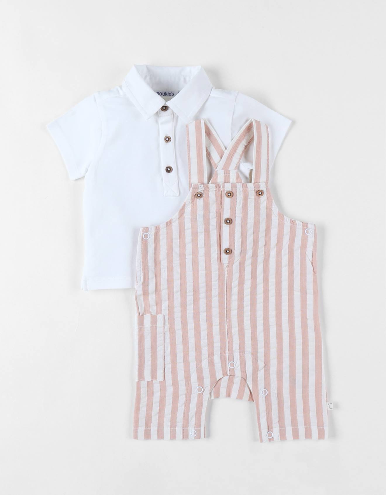 Lot Cérémonie Salopette + Body Beige