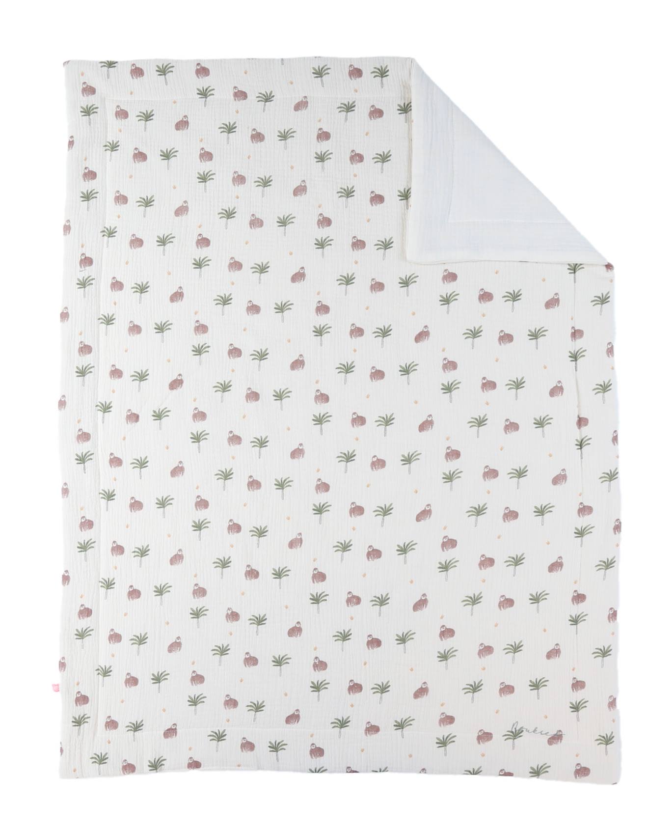 Couverture En Mousseline De Coton Ecru