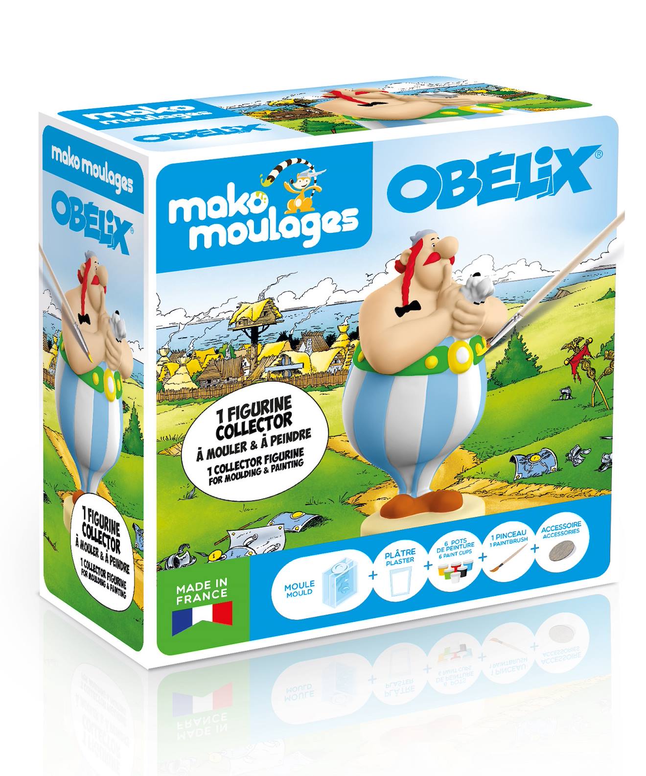 Coffret Moulage Collector Obélix Bleu