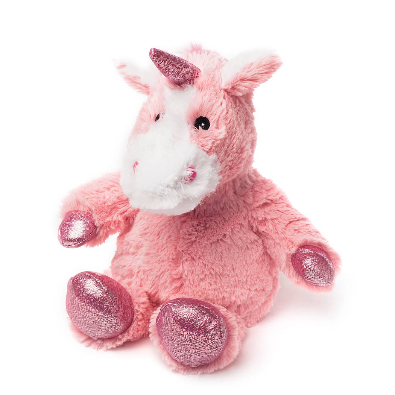 Peluche Bouillotte Licorne Rose