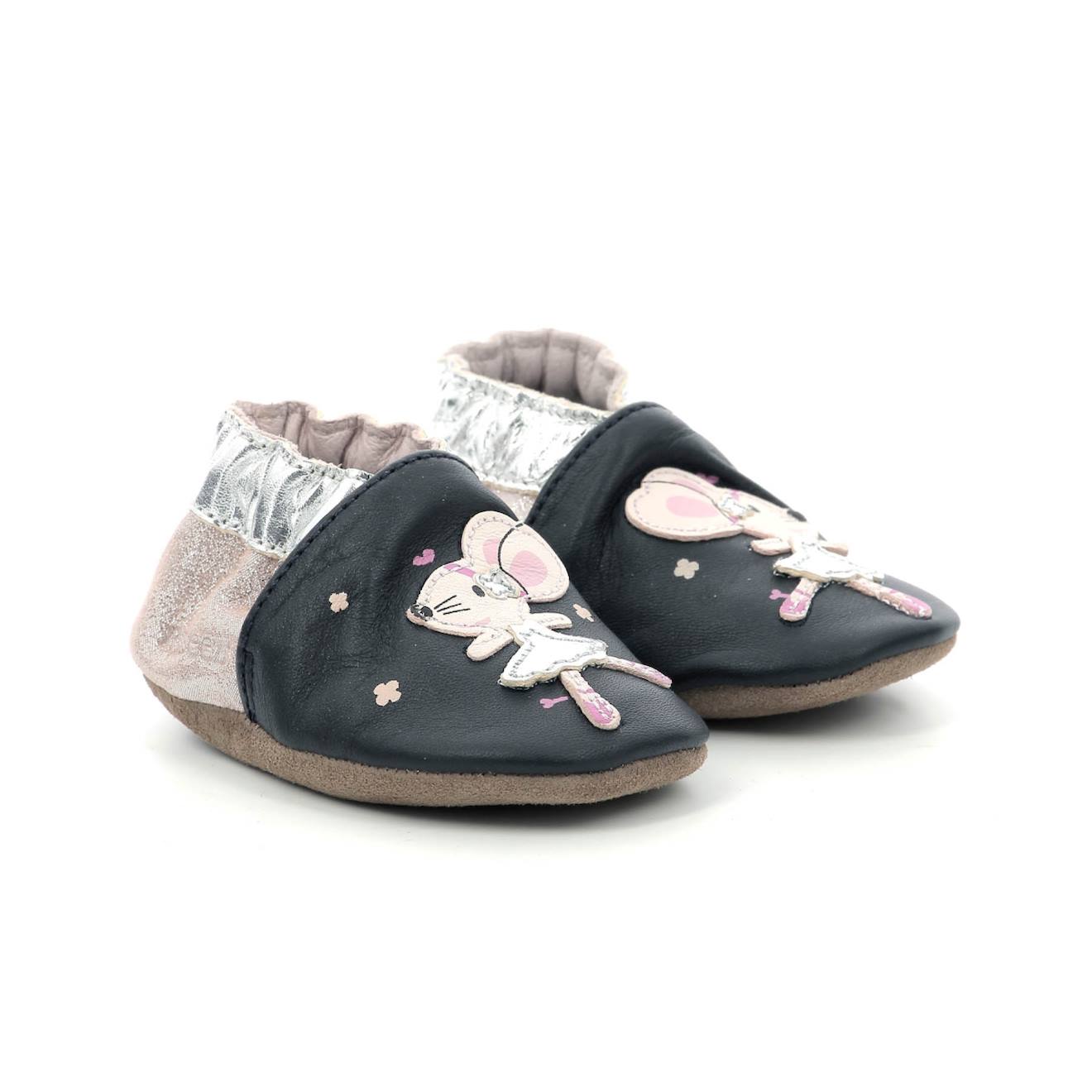 Chaussons Dancing Mouse Marine Rose