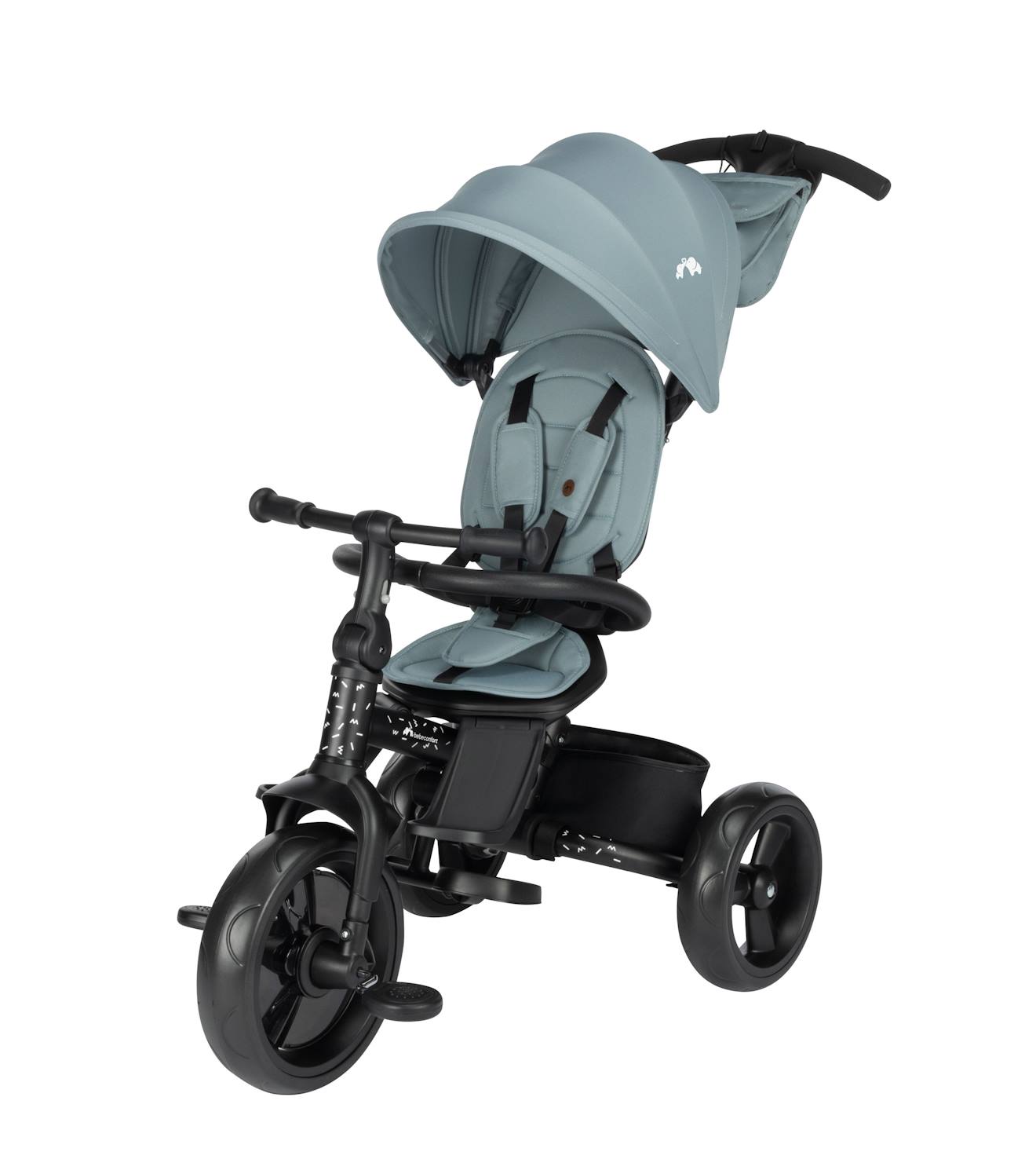 Poussette Et Tricycle Bébé 2 En 1 Windy Bleu Minéral