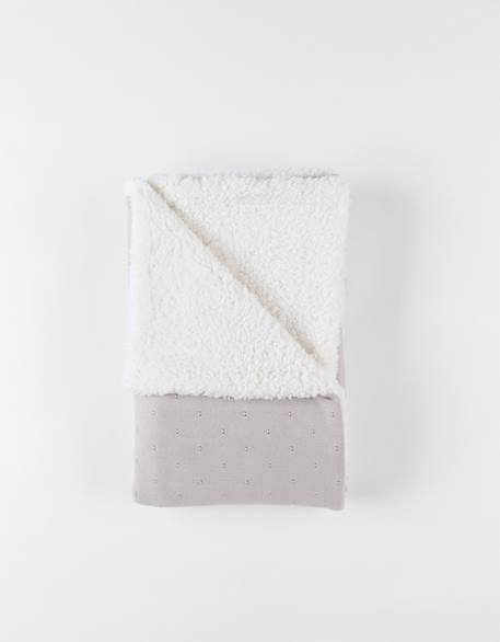 Couverture en coton biosherpa Beige+Bleu+Marron+Rose 4 - vertbaudet enfant 