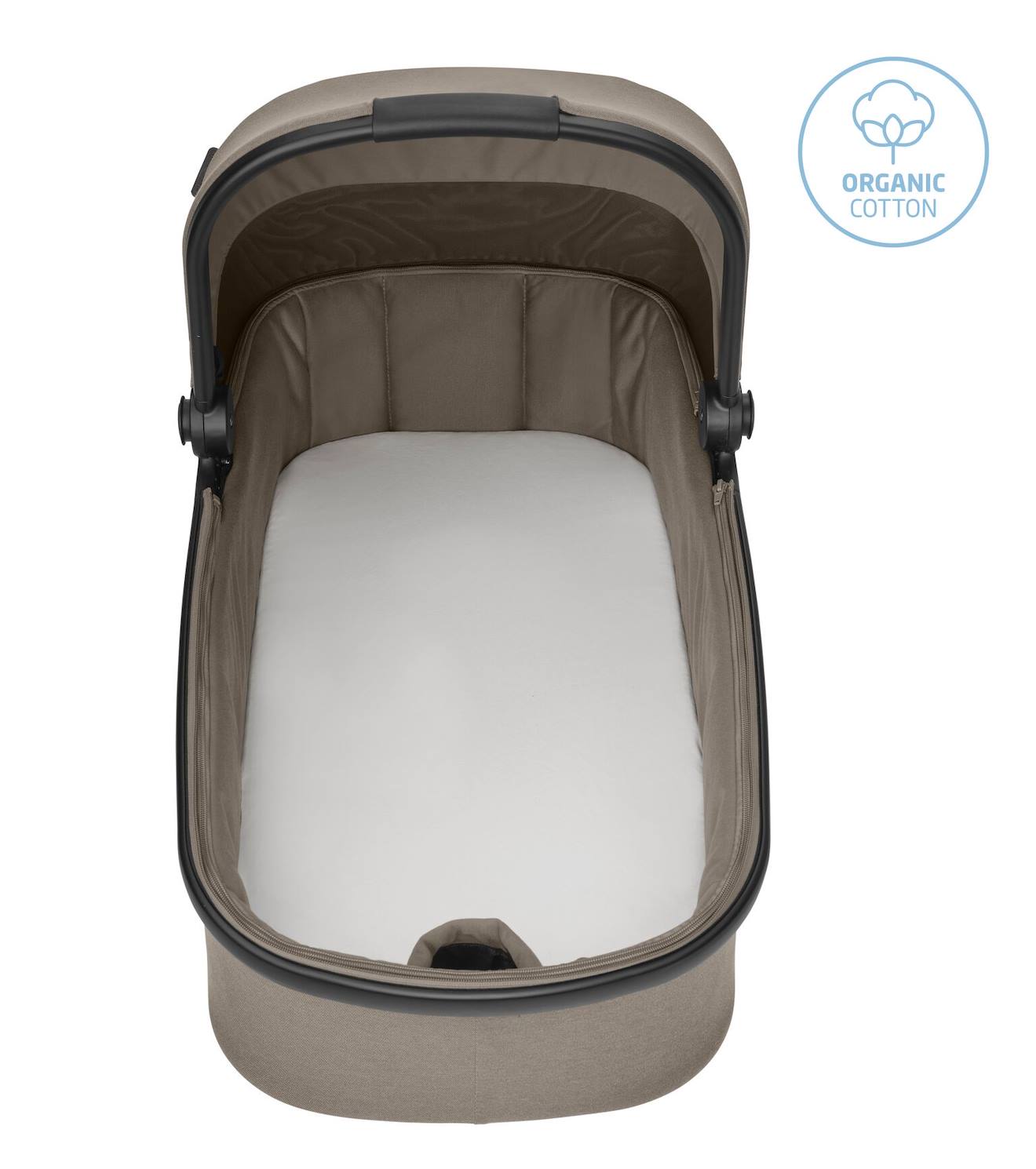2 Draps En Coton Bio Pour Nacelle Bébé Maxi-cosi Blanc (Maxi-Cosi) - Image 2