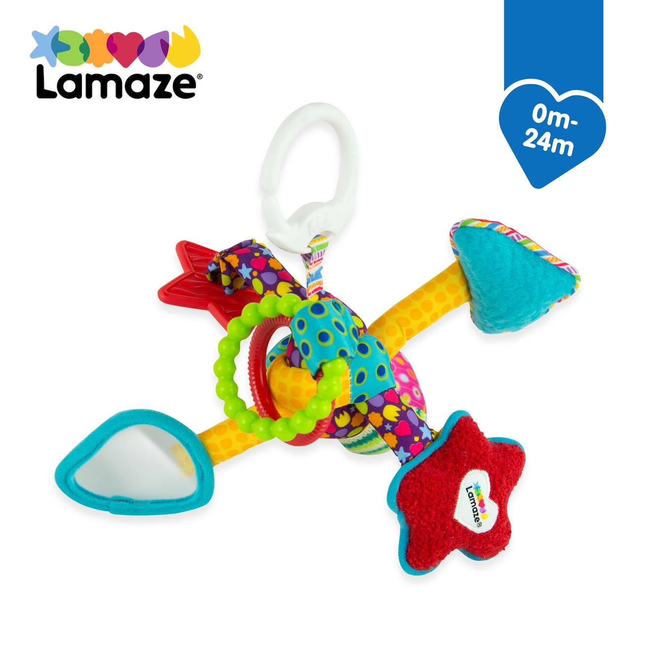 Peluche Nœud Surprise À Clip Pour Landau Et Poussette Multicolore