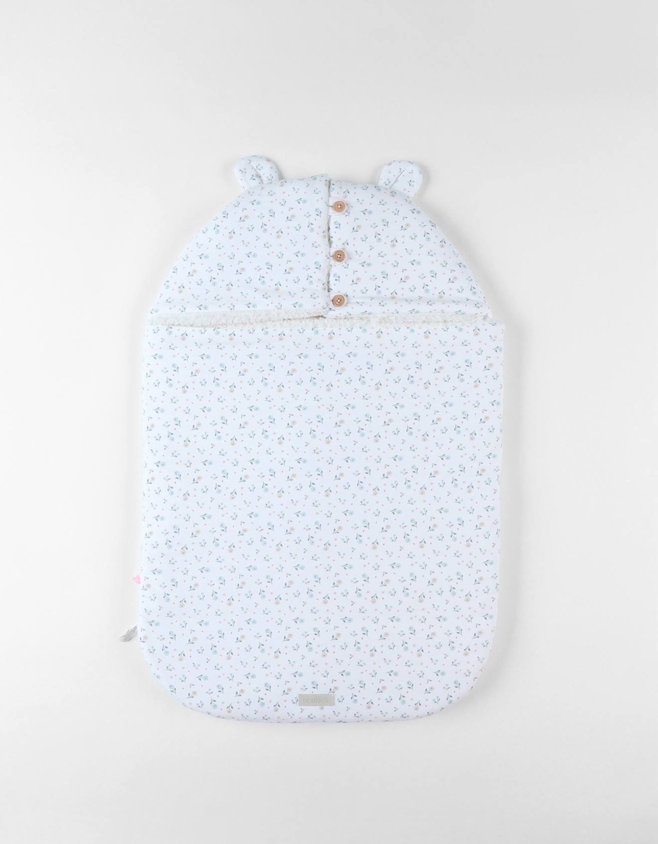Nid D'ange En Jersey Et Sherpa Blanc