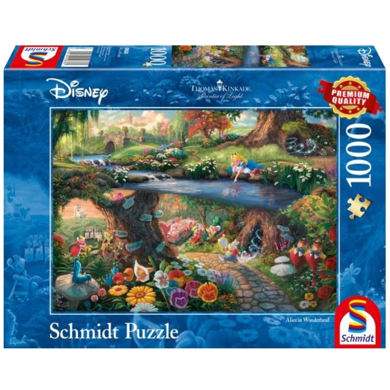 Puzzle Alice Aux Pays Des Merveilles 1000 Pcs Bleu