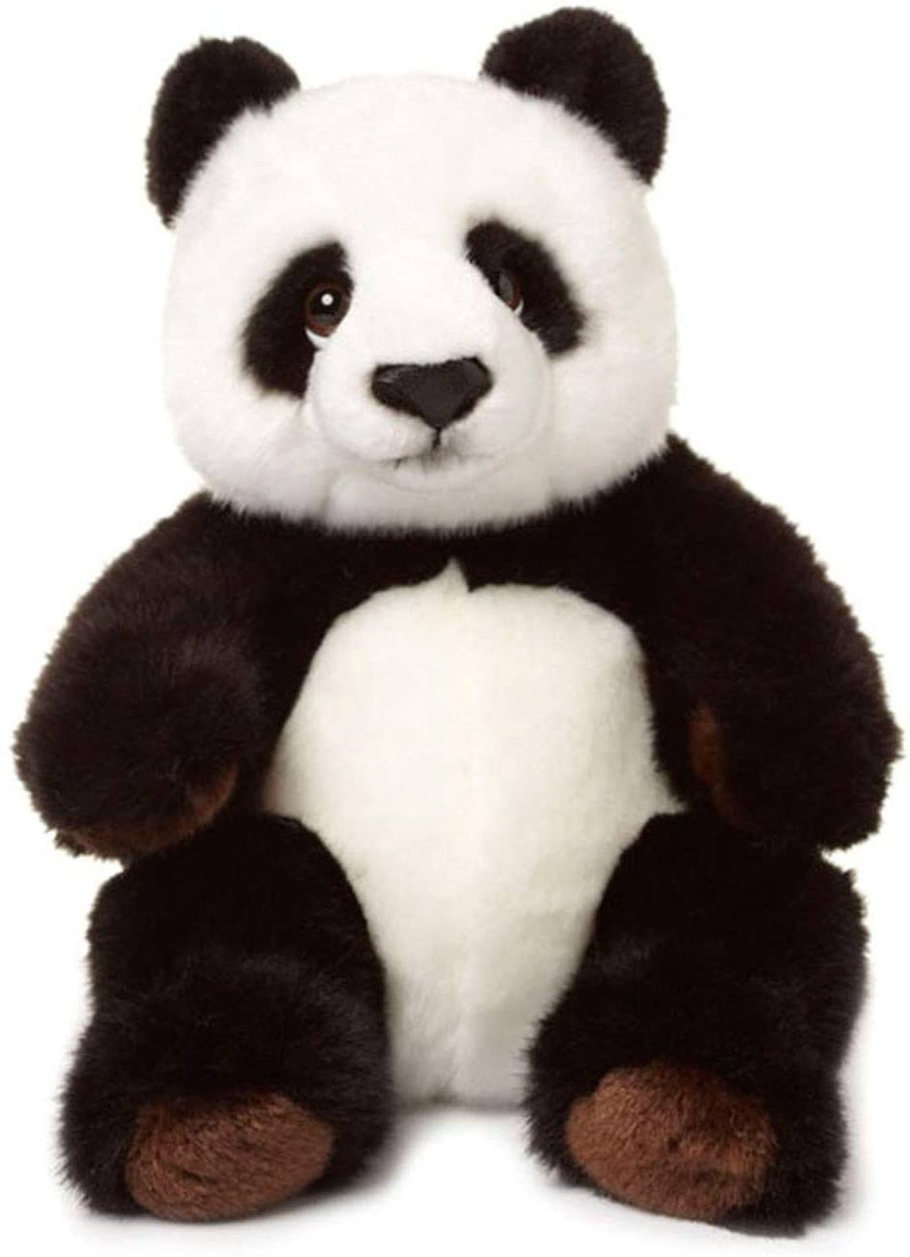 Peluche Panda Assis 22 Cm Noir