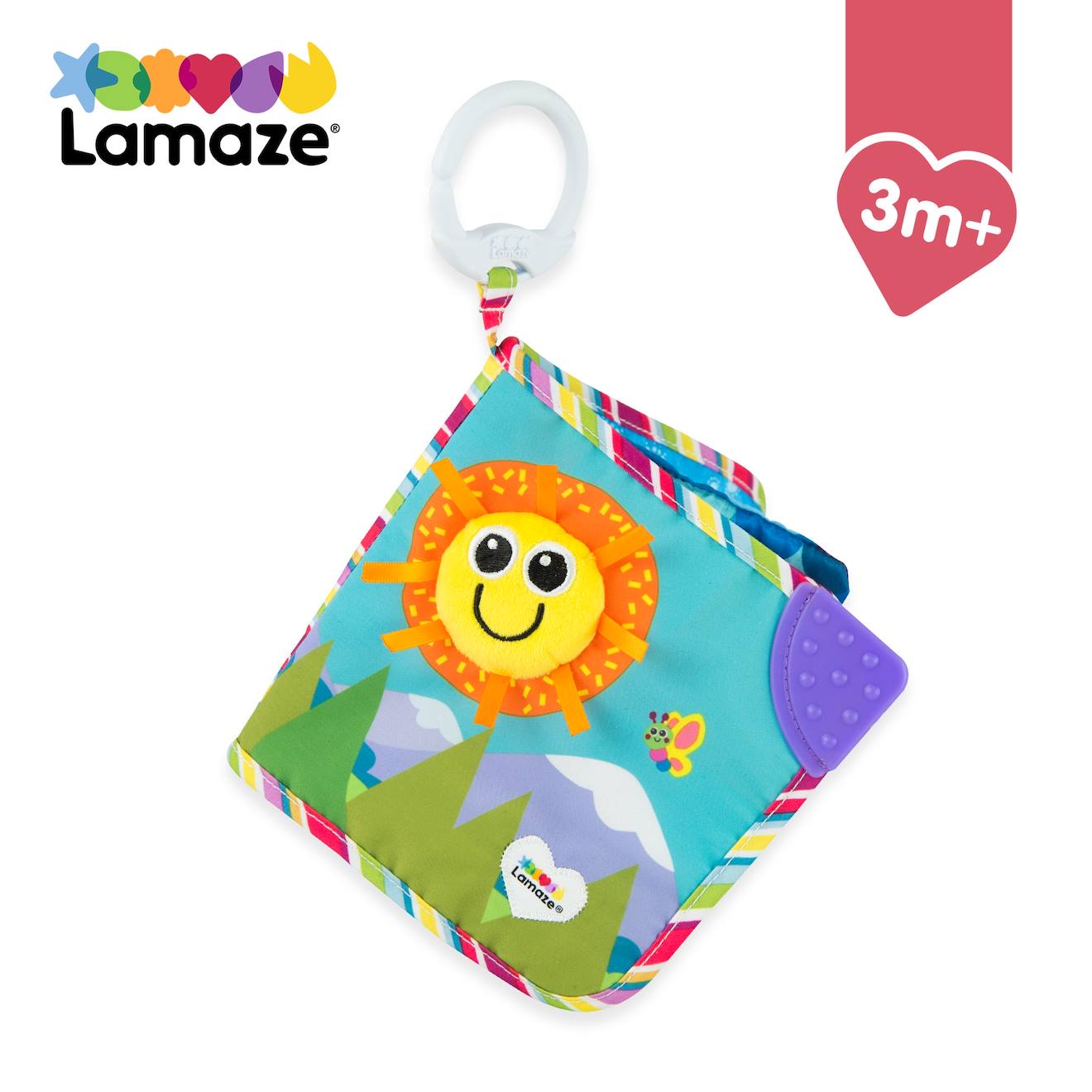 Livre En Tissus Coloré À Clip Pour Landau Et Poussette Multicolore - Lamaze