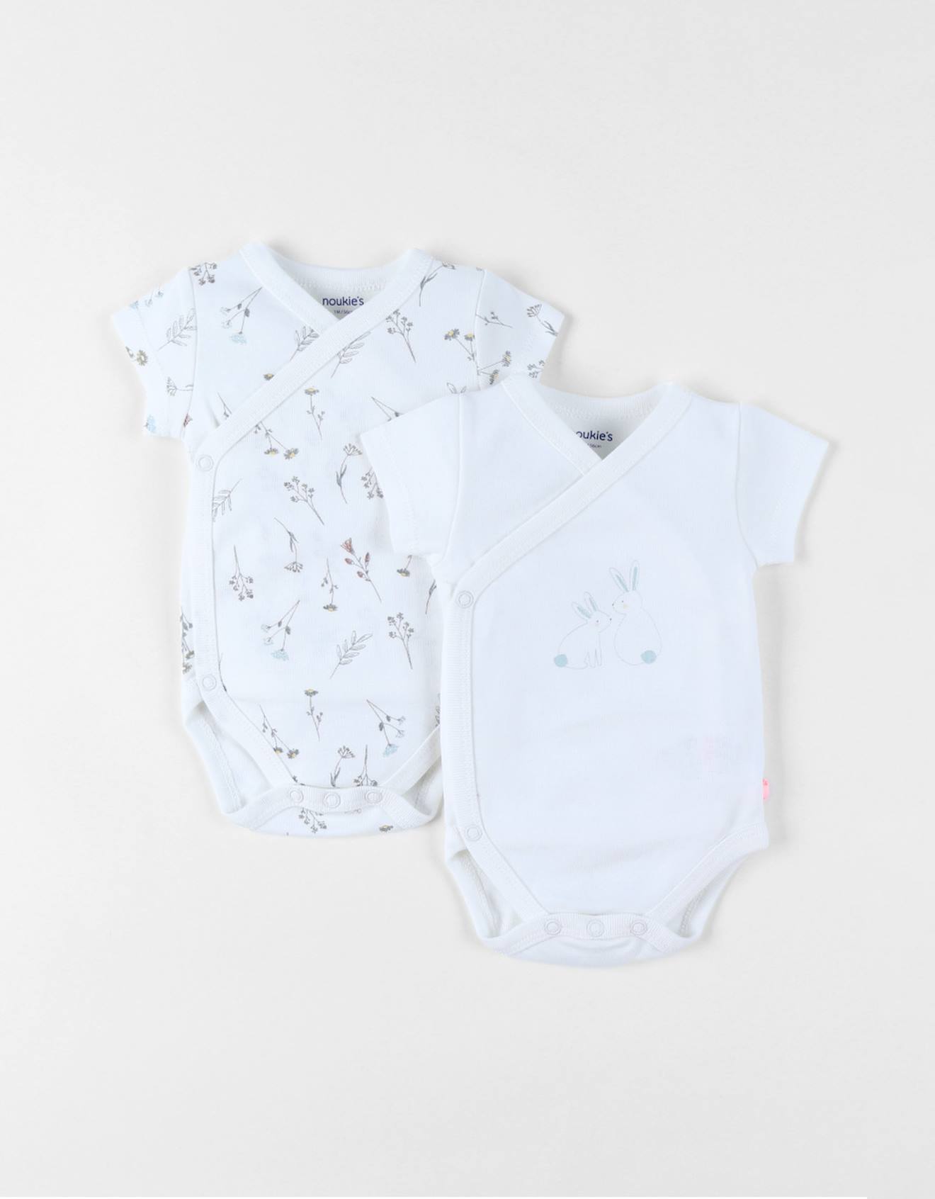 Lot De 2 Bodys Coton Blanc