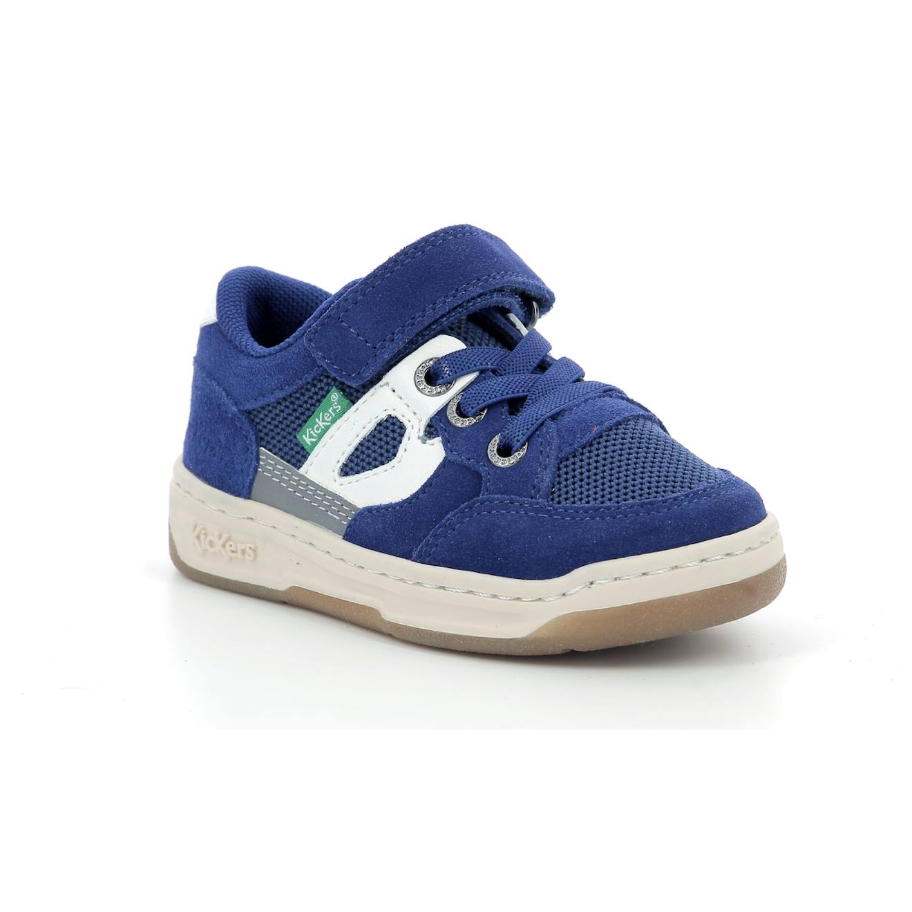 Sneakers Basses Enfant Kikouak Marine Blanc