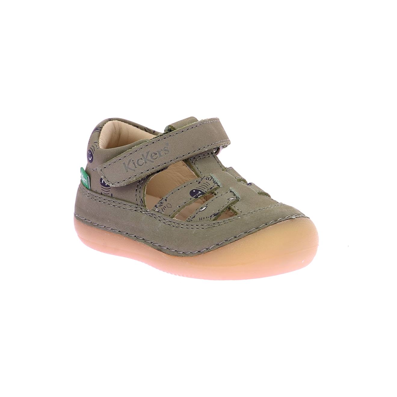 Salomés Bébé Kick Sushyk Lt Kaki Imprime Zebre