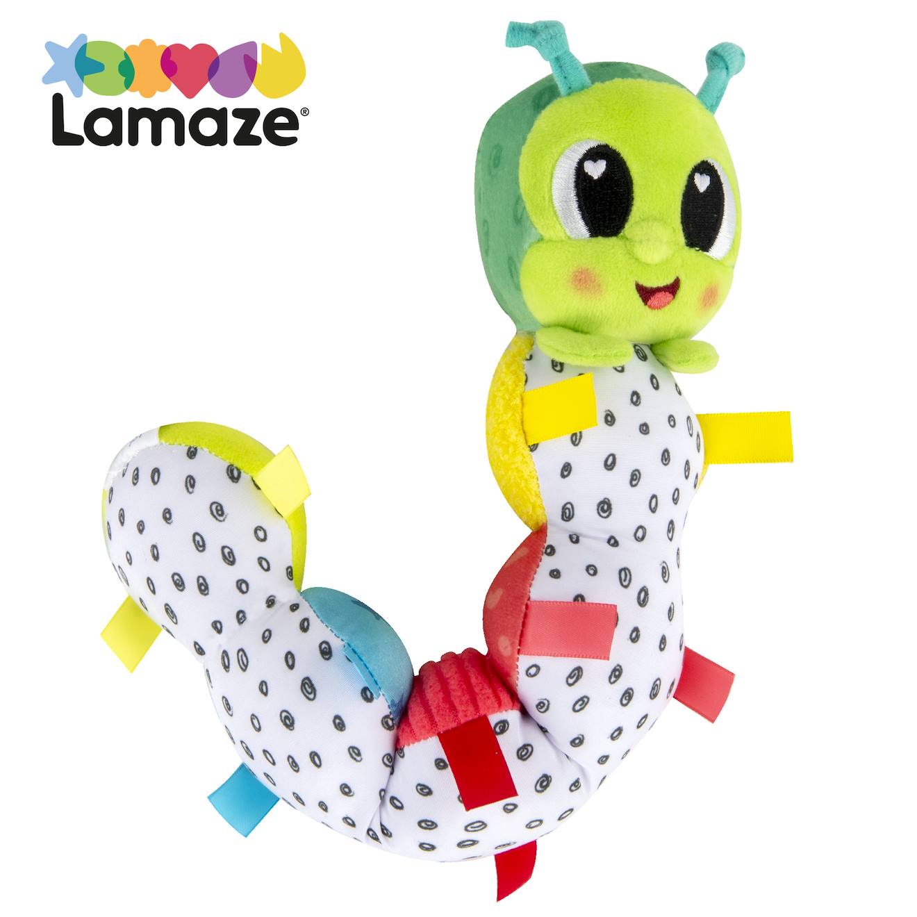Peluche La Chenille Articulée À Clip Pour Landau Et Poussette Multicolore