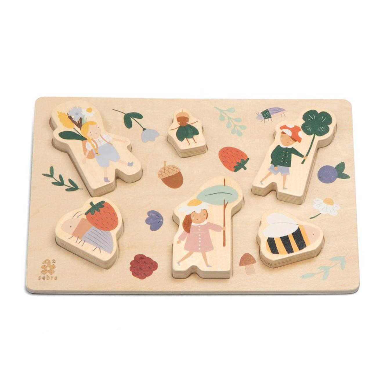 Grand Puzzle En Bois Pixie Land Multicolore