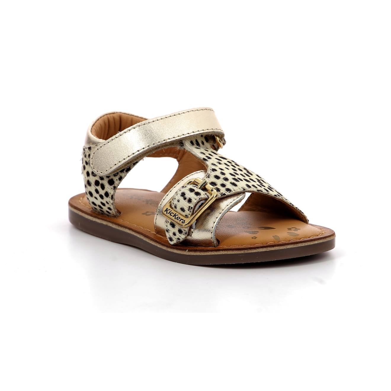 Kickers - Sandales Enfant Diazz Or Pony