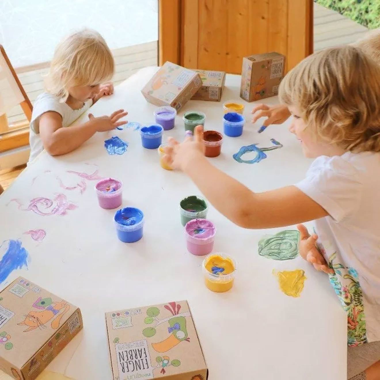 Lot De 2 Peintures Aux Doigts Multi-coloured (Neogrün) - Image 2