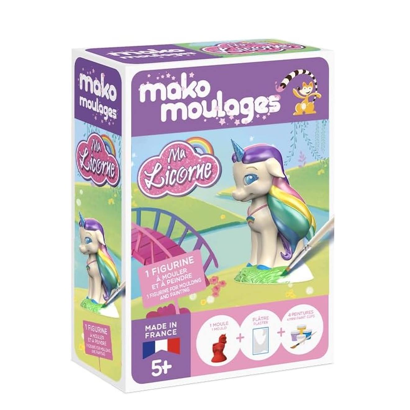 Coffret Moulage Ma Licorne Arc-en-ciel Blanc