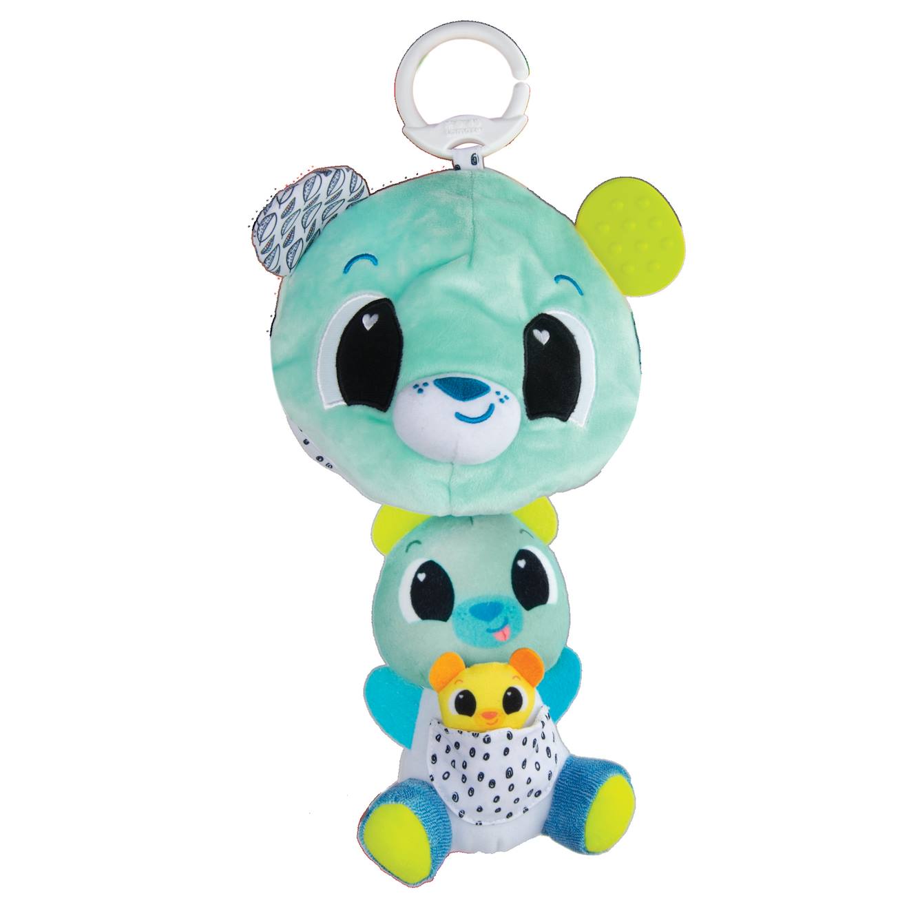 Peluche Ourson 3-in-1 À Clip Pour Landau Et Poussette Multicolore